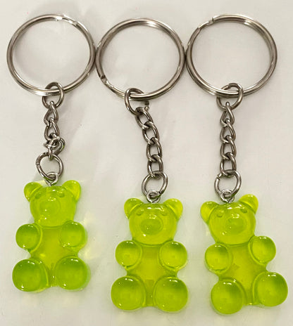 Green gummy bear keychain!