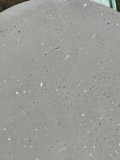 Grey tray with terrazzo mirror flecks