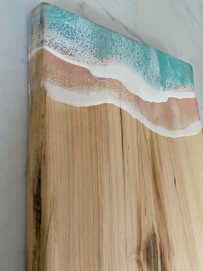 Blush and teal ocean 🌊 charcuterie board.