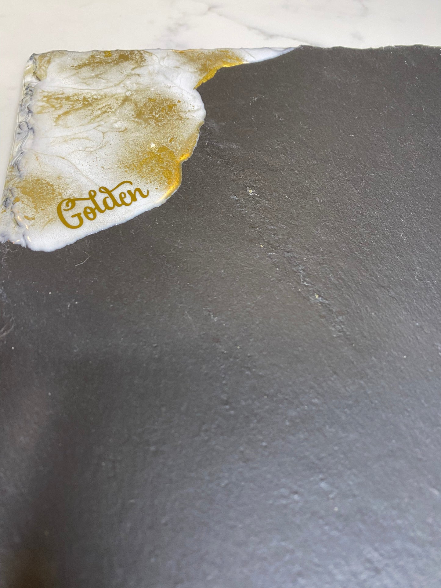 Slate “Stay Golden” ✨cheese board