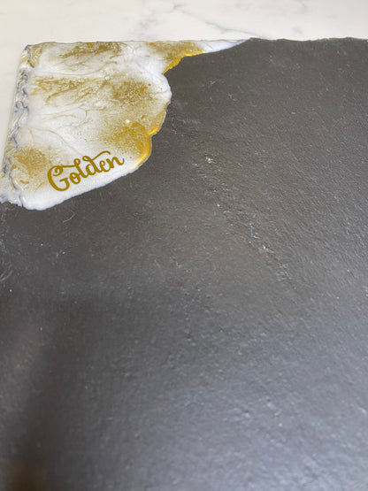 Slate “Stay Golden” ✨cheese board