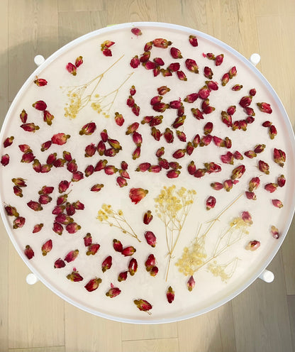 Rosebud resin table